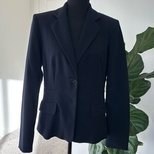 Calvin Klein Blue Blazer with Structured Shoulders